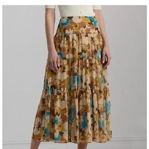Lauren Ralph Lauren Women's Floral A-Line Skirt nwt
GG3